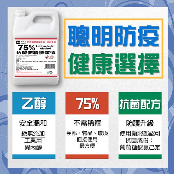 台灣製造 75%酒精清潔液 4L 酒精 批發